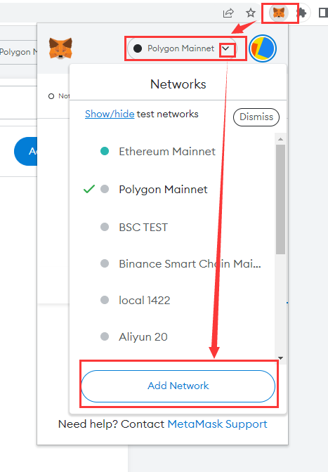 MetaMask 添加BSC、Polygon网络配置 - MaxSSL