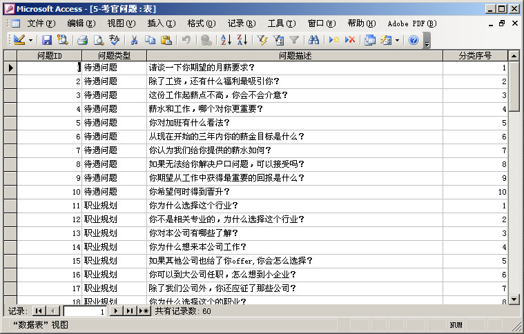 1万5千求职面试宝典大全ACCESS\EXCEL数据库 - MaxSSL