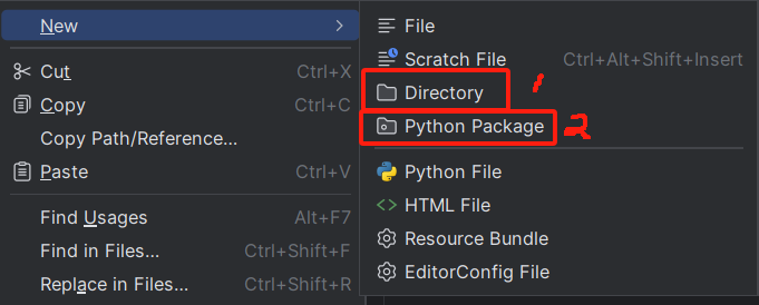 PyCharm中New Directory 和 New Python Package的区别 - MaxSSL
