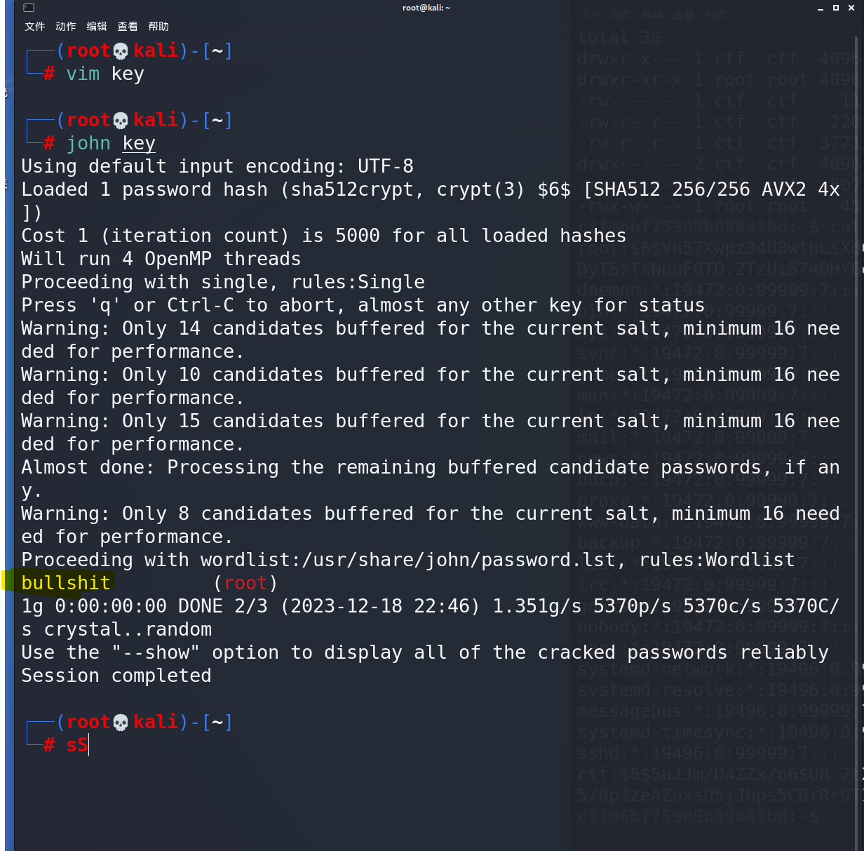 图片[5] - 【misc】[NSSRound#12 Basic]Secrets in Shadow –linux提权,shadow文件hash爆破 - MaxSSL